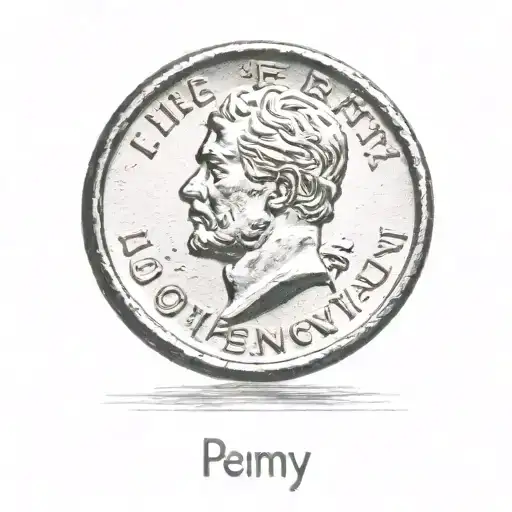 a penny tattoo design idea