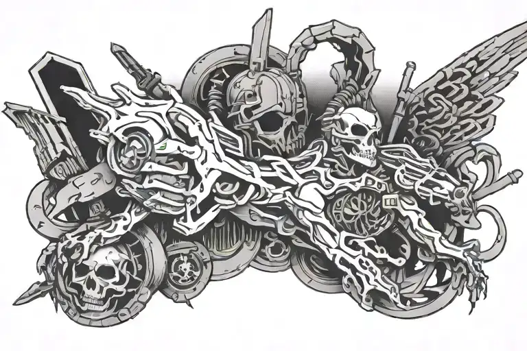 self sabotaging suicide machine zach bryan sun tattoo design idea