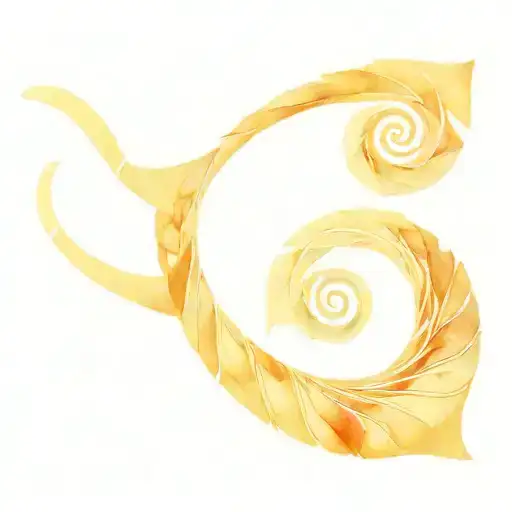 fibonacci sequence spiral tattoo design idea