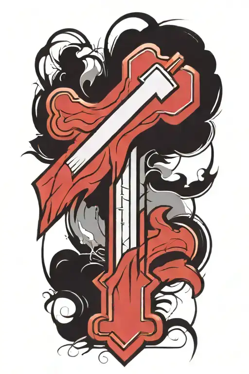 Christian Cross tattoo design idea