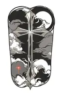 Christian Cross tattoo design idea