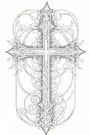 Christian Cross tattoo design idea