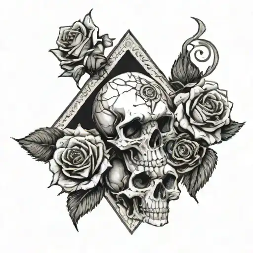 Skull rose family love travel forgiveness cars planes aviation conspiracy conspiracies illuminati Eye of Providence tattoo design idea
