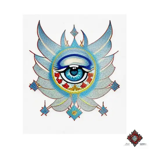 Turkish evil eye | Slovakian folk blue print | Čičmany house designs  tattoo design idea