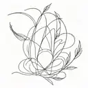 M tattoo design idea