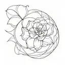 M tattoo design idea