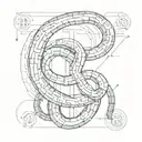 Bitcoin, computer code, snake coiled tattoo design idea