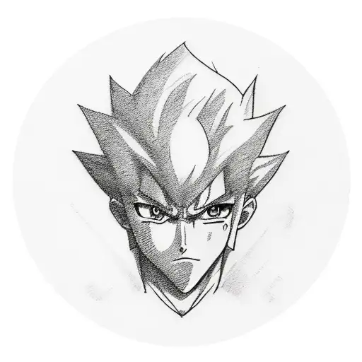 A sketch-style tattoo of the iconic Hunterxhunter logo tattoo design idea