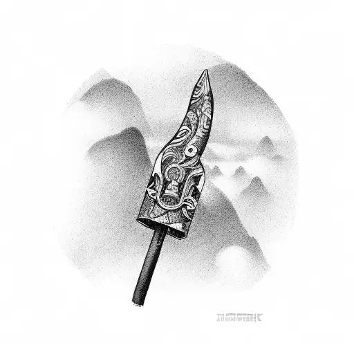Just put up a middle finger to the sky rock 'n roll tattoo design idea