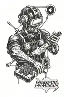 electrical engineer surrounded tattoo design idea