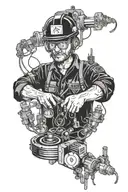electrical engineer surrounded tattoo design idea