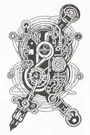 electrical engineer symbol intertwined tattoo design idea