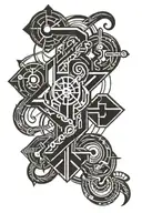 electrical engineer symbol intertwined tattoo design idea