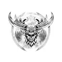 cuervo vikingo tattoo design idea