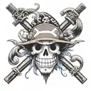 one piece anime tattoo design idea