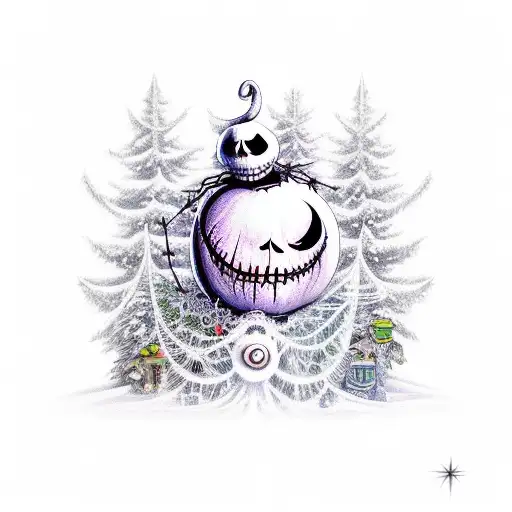 nightmare before christmas  tattoo design idea