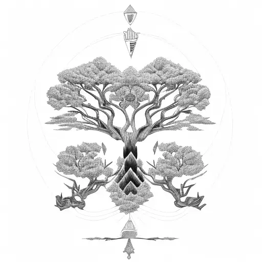 family tree with my last name "castaneda" tattoo design idea