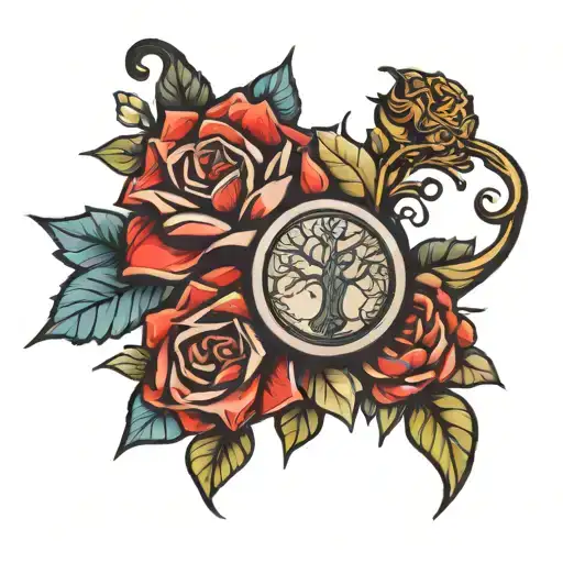 strip tattoo design idea