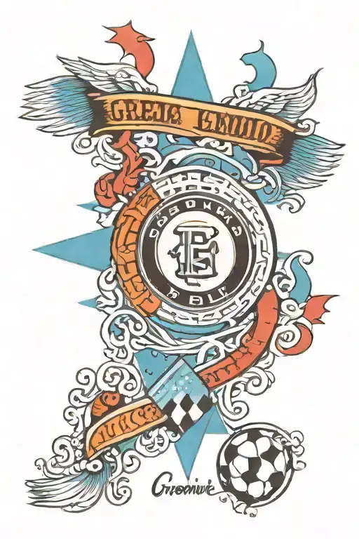 Grêmio Football Porto Alegre tattoo design idea