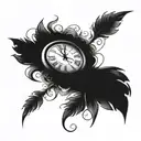 time heals everything tattoo design idea