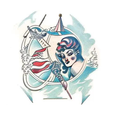 Atlas mythology tattoo design idea