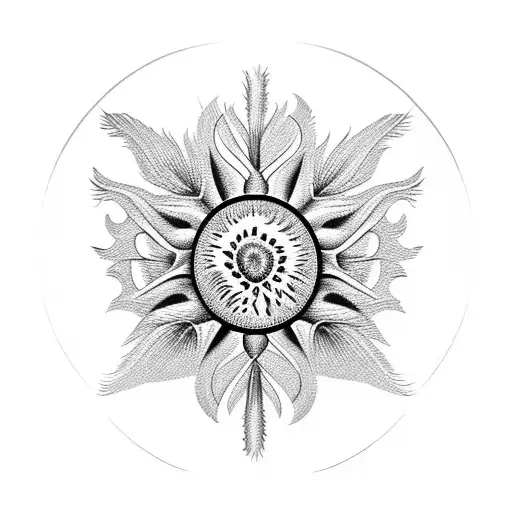 thistle tattoo design idea