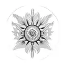 thistle tattoo design idea