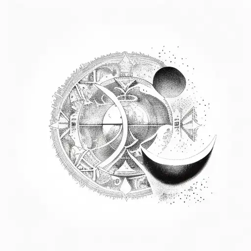 Aquarius and Virgo tattoo design idea
