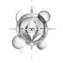 Aquarius and Virgo tattoo design idea