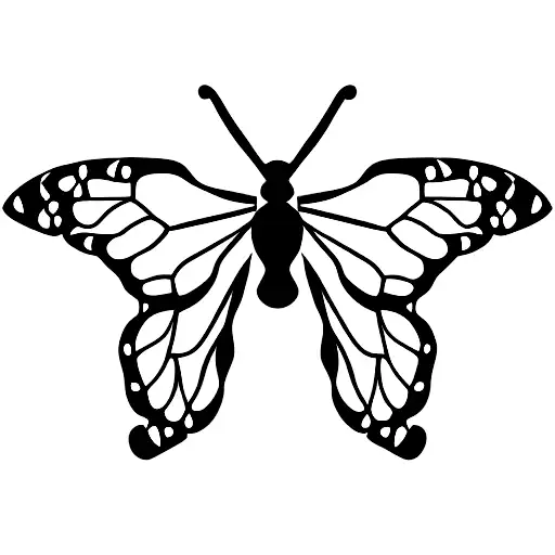 monarch butterfly caterpillar tattoo design idea