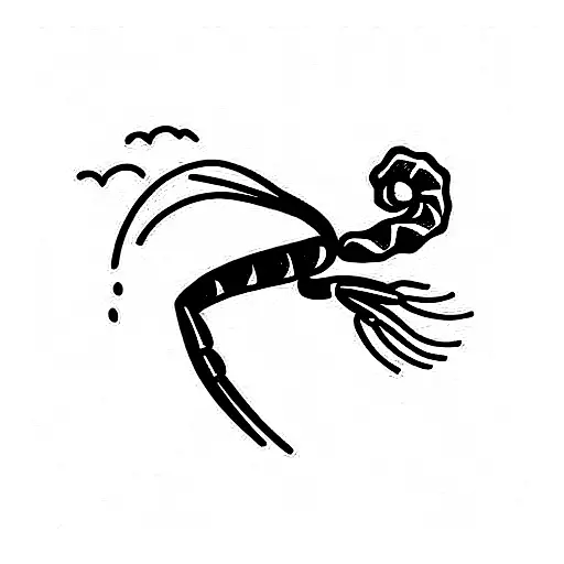 shrimp tattoo design idea