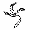 shrimp tattoo design idea