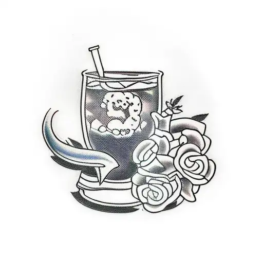 bartender tattoo design idea