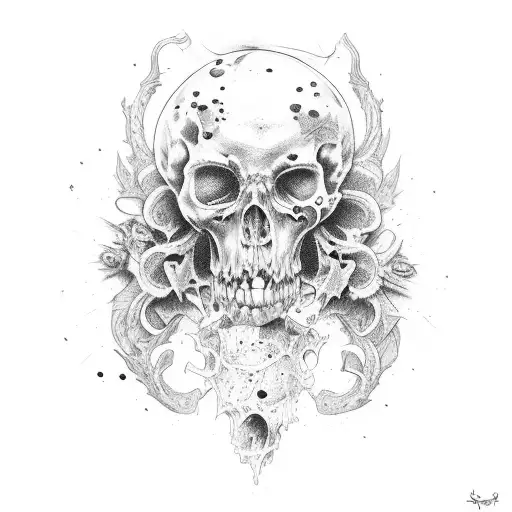 rotten corpse tattoo design idea