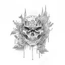 rotten corpse tattoo design idea