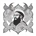 Hassan Nasrallah tattoo design idea