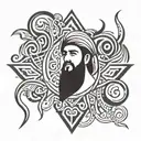 Hassan Nasrallah tattoo design idea