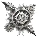 gear tattoo design idea