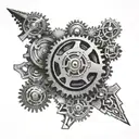 gear tattoo design idea