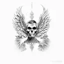 Alas de angel realistas para pecho hombre tattoo design idea