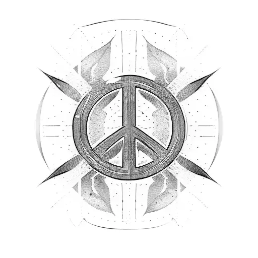 peace tattoo design idea