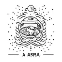 the phrase "Per aspera ad astra" tattoo design idea