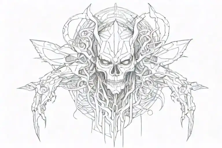 cybersiglism dark art tattoo design idea