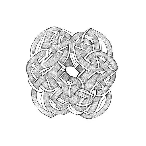 flowers, Celtic knot tattoo design idea