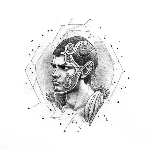 god apollo tattoo design idea
