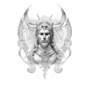 god apollo tattoo design idea