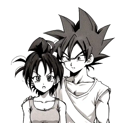 Goku and Vegeta tattoo design idea