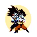 Goku and Vegeta fighting tattoo design idea