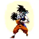 Goku and Vegeta fighting tattoo design idea