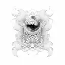 rolls royce logo tattoo design idea